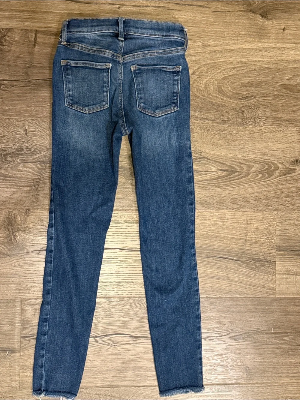 Old Navy Girls Blue Distressed Skinny Jeans